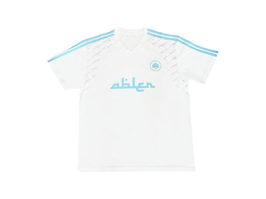 Football Shirt - White & Blue - Abler Atelier Exclusive